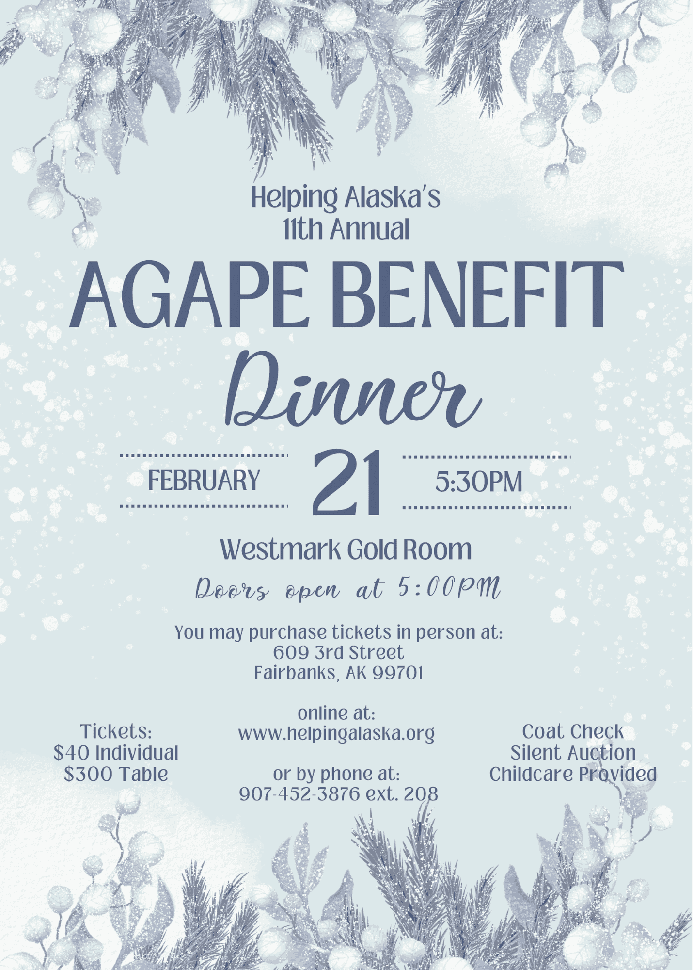 Agape Dinner Flyer 2025